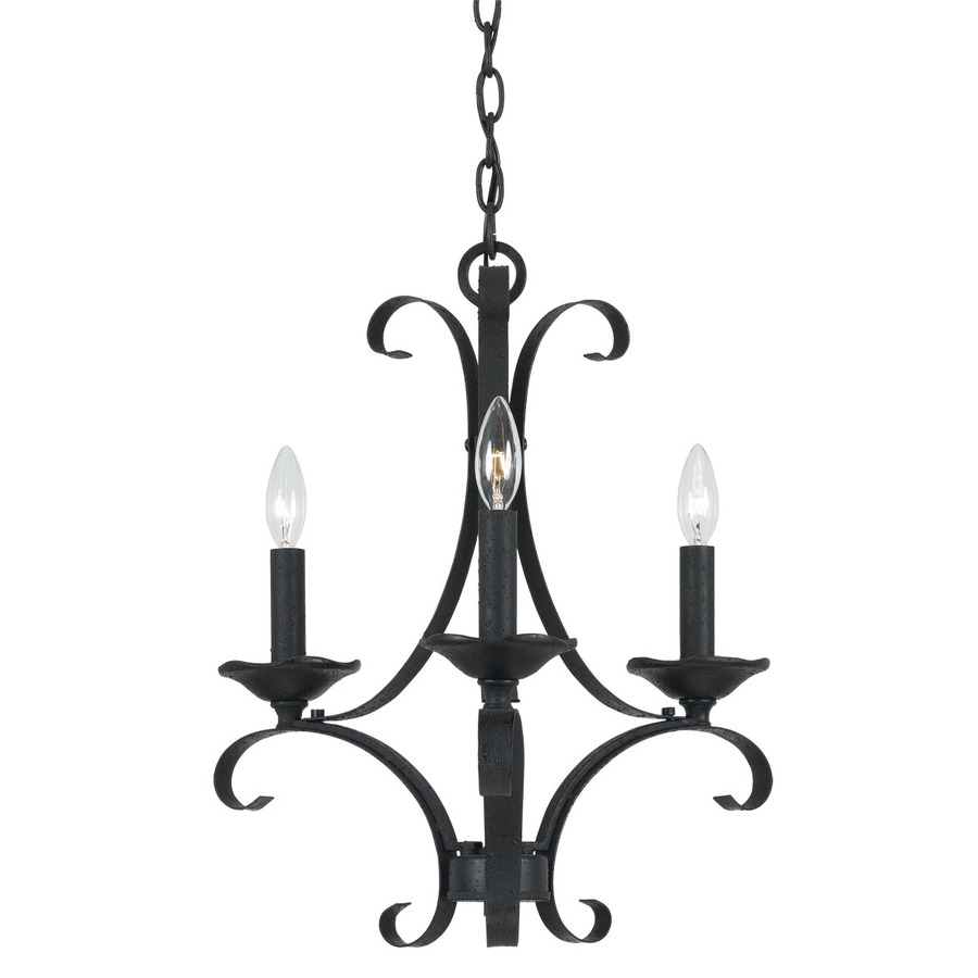 Axis 3 Light Black Chandelier