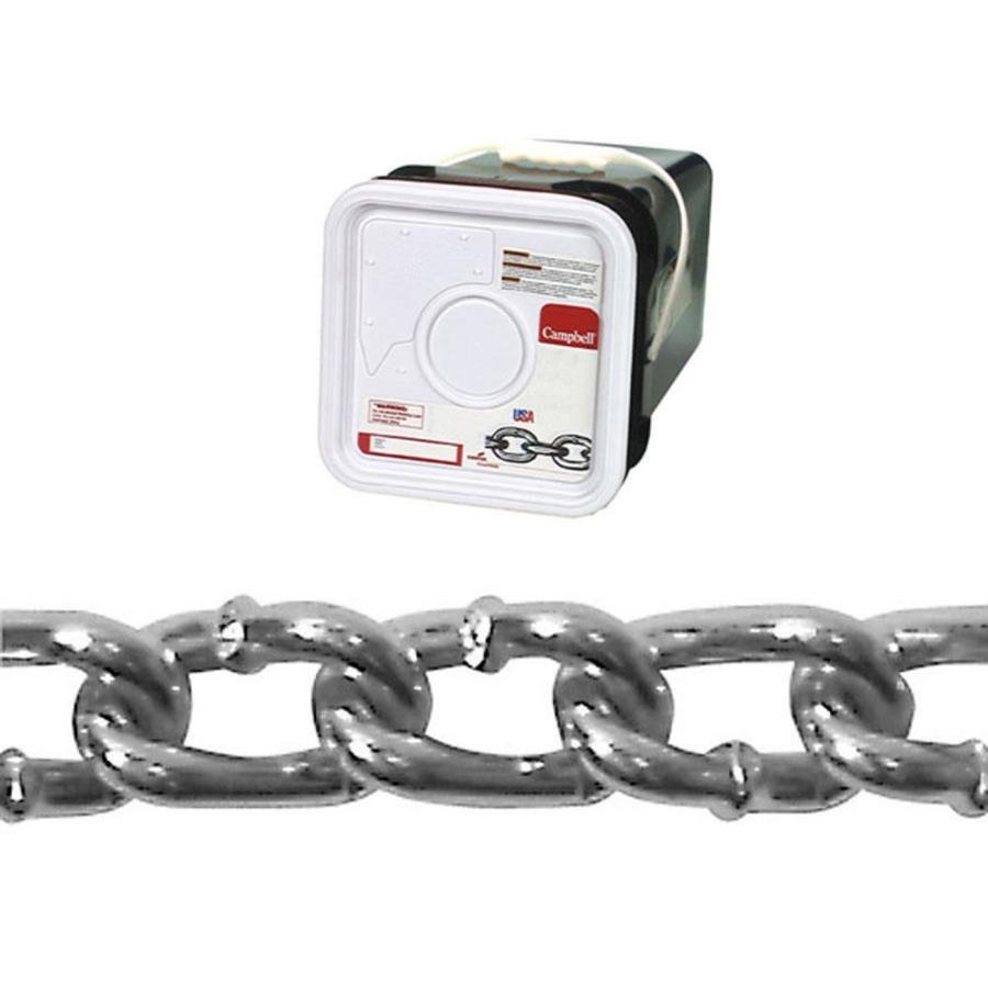 Campbell Commercial 1 ft 2/0 Welded Zinc Plated Steel Chain (By The Foot)