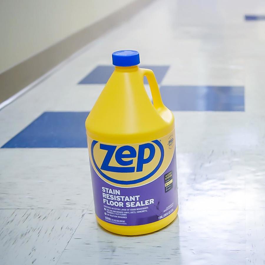 Zep Stain Resistant Floor Sealer 128 Fluid Ounce S Polish Zep Stain Resistant Floor Sealer 128