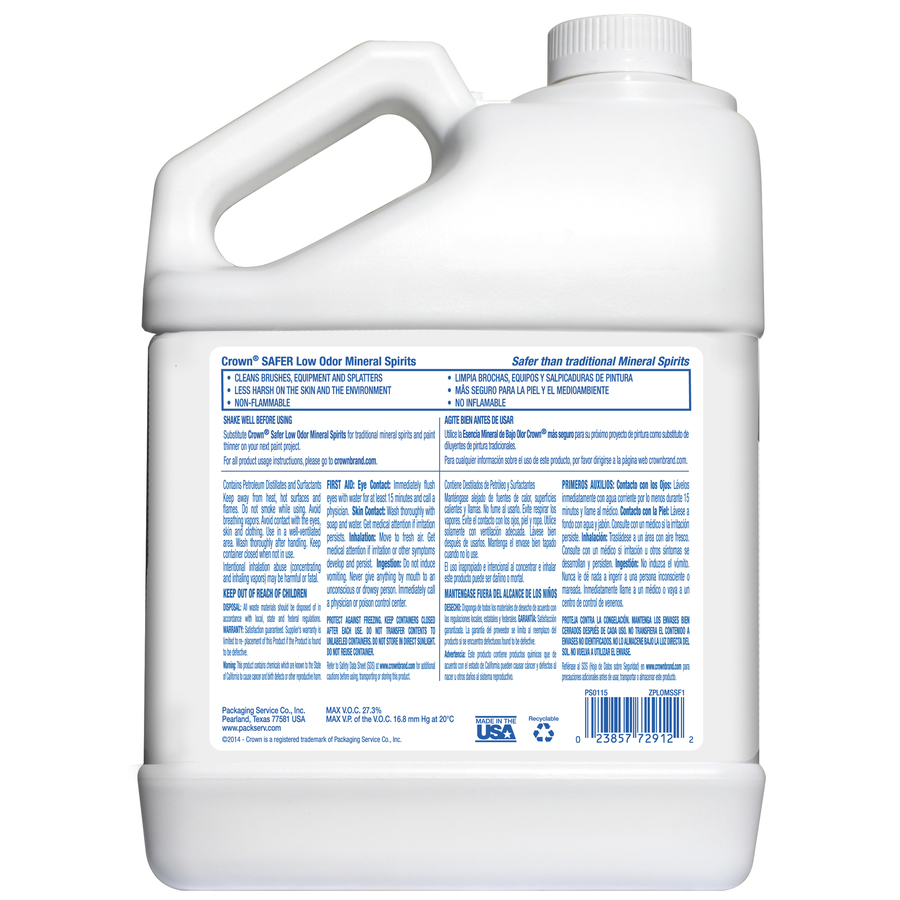 Crown 1 Fl Oz Slow To Dissolve Mineral Spirits In The Paint Fl Oz Slow To Dissolve Mineral Spirits