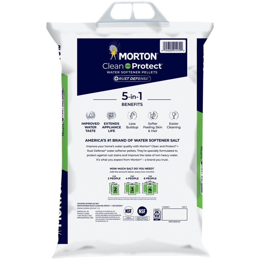 Morton 40 Lb Salt Pellets With Iron Reduction In The Salt Department At Lowes Com