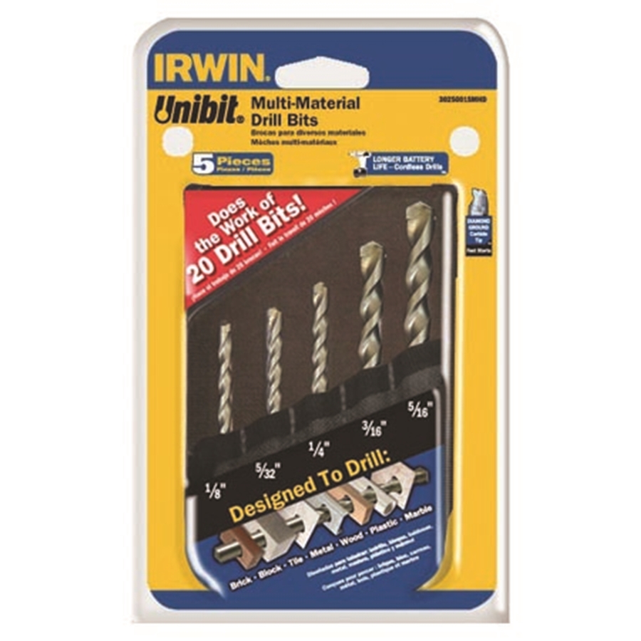 IRWIN 3/8 in x 4 in Round Rotary Drill Bit