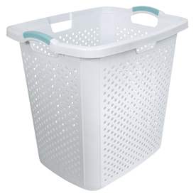 Home Logic XL Lamper Laundry Basket 2.5 Bushel, White