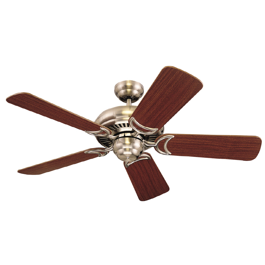 Monte Carlo Fan Company Designer Supreme II 44 in Brushed Steel Downrod Mount Ceiling Fan