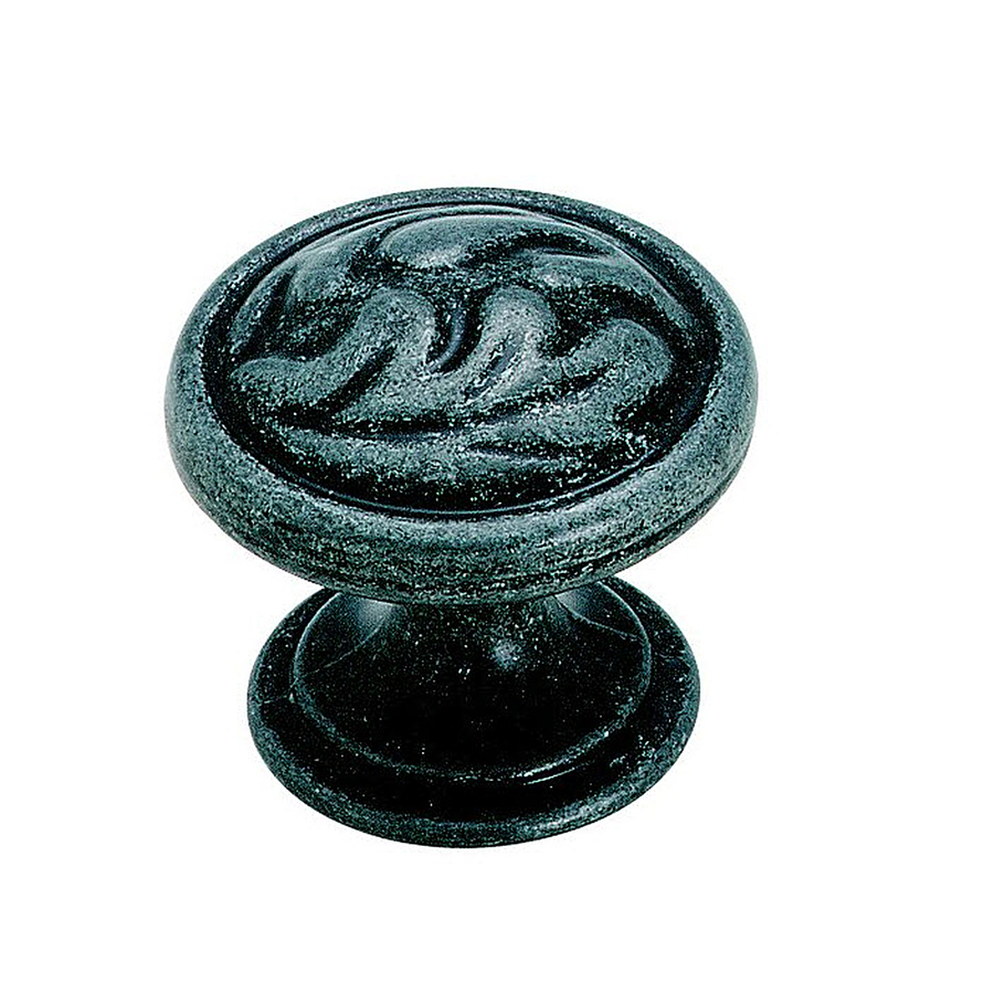 Amerock 1 1/4 in Wrought Iron True Elegance Round Cabinet Knob