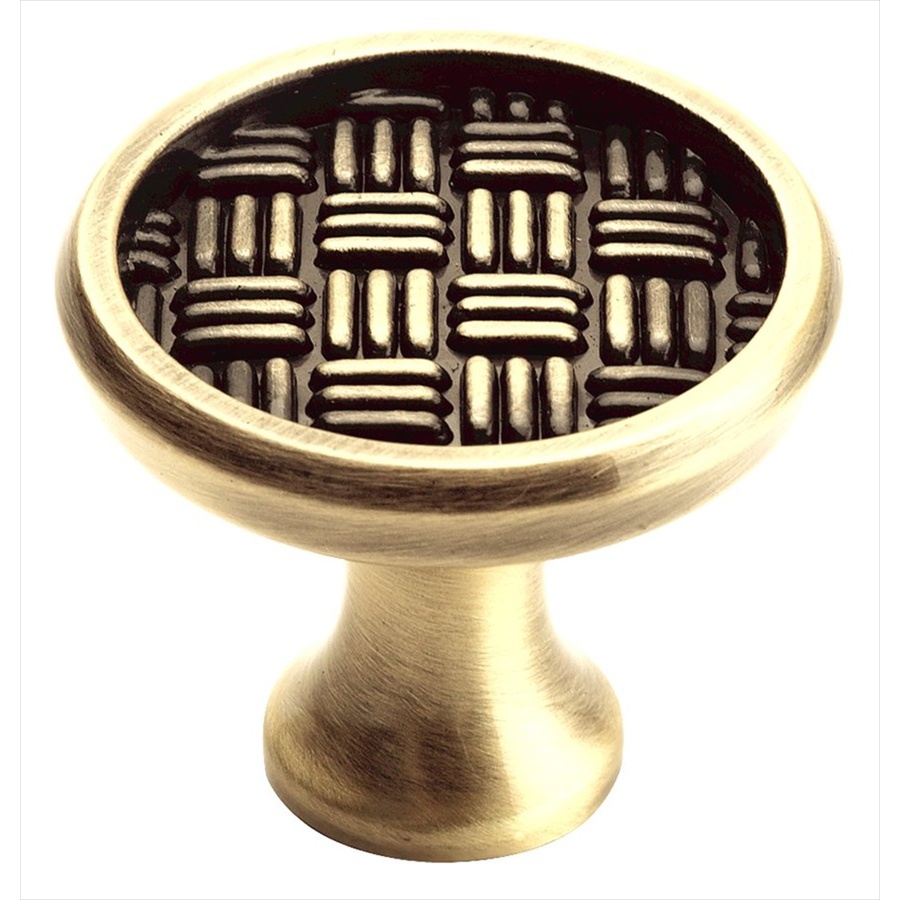 Amerock 1 3/4 in Elegant Brass Patterns Round Cabinet Knob