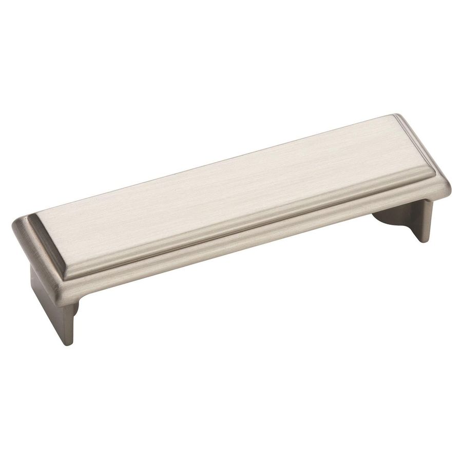 Amerock 3 in Center to Center Satin Nickel Manor Rectangular Cabinet Pull