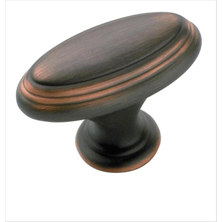 Amerock 1 1/2375 in Oil Rubbed Bronze Mulholland Oval Cabinet Knob