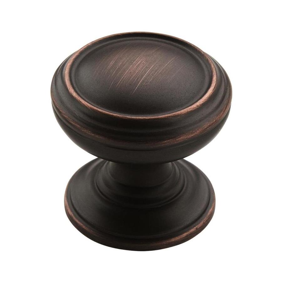 Amerock 1 1/4 in Oil Rubbed Bronze Revitalize Round Cabinet Knob