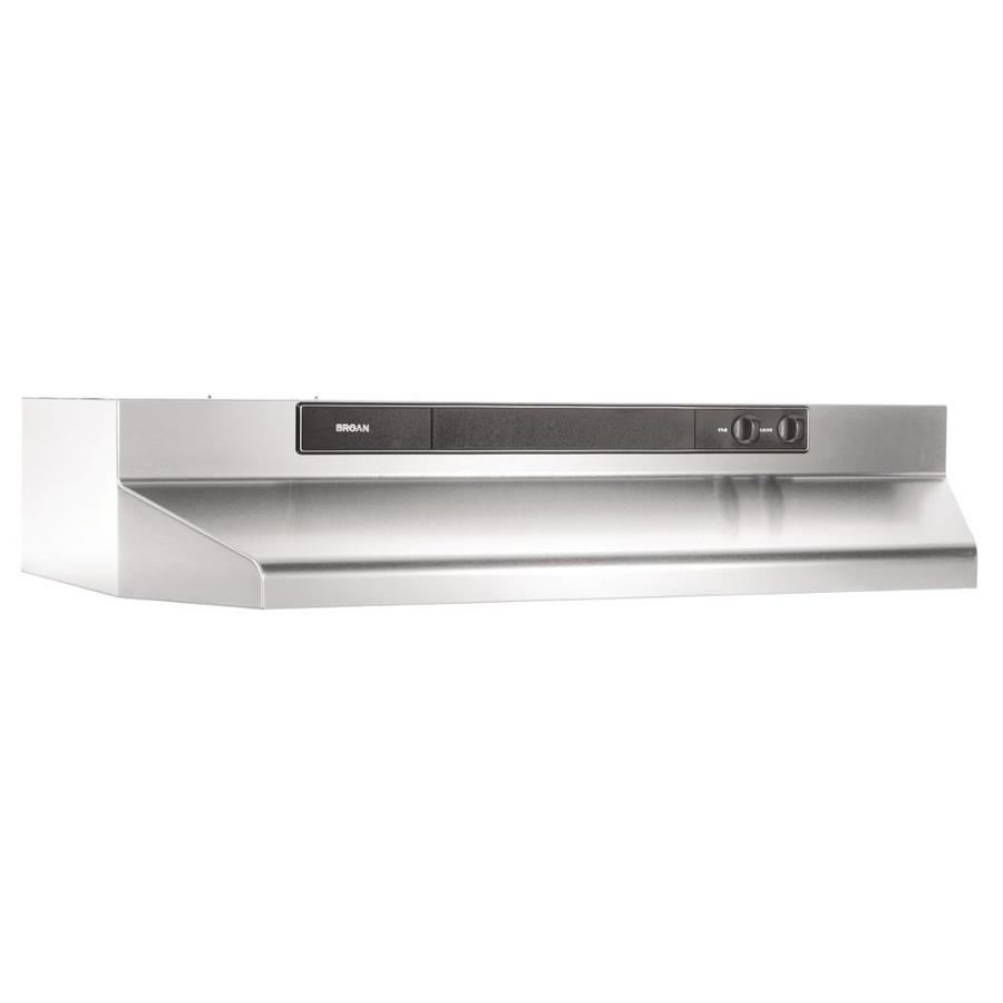 Broan 36 in Undercabinet Range Hood (Stainless Steel)