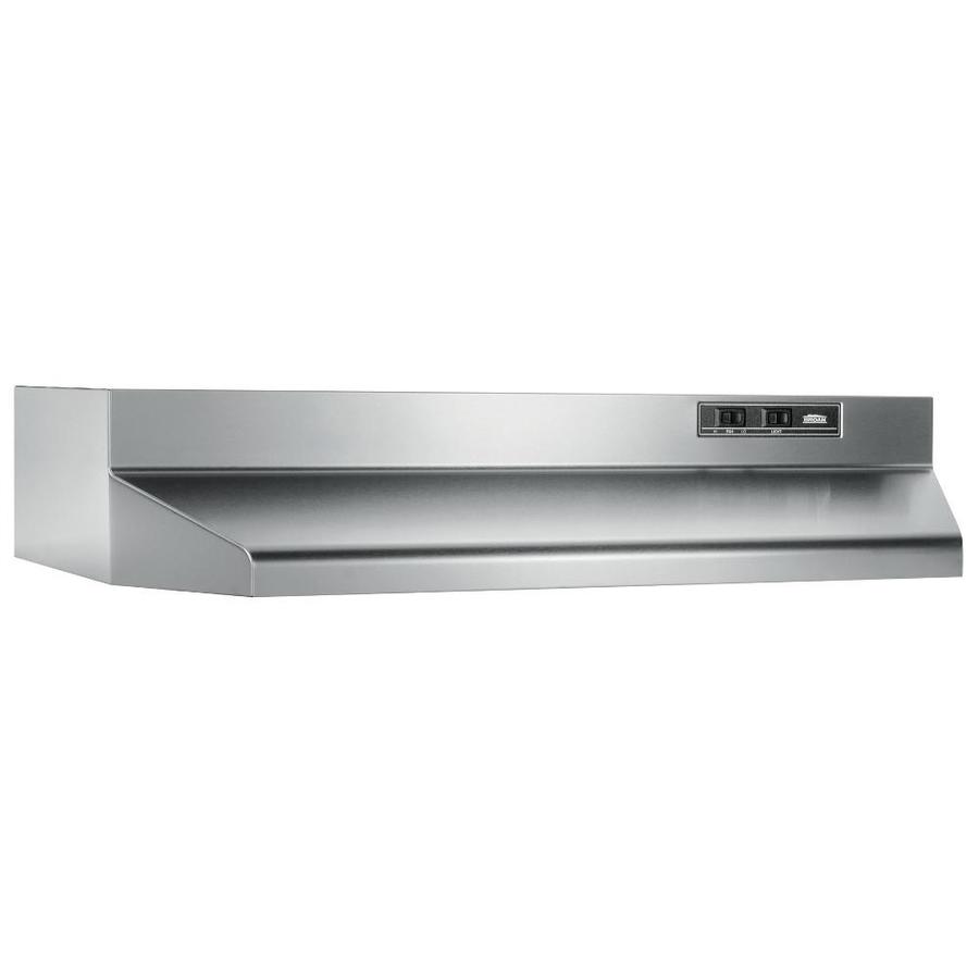 Broan 30 in Undercabinet Range Hood (Stainless Steel)