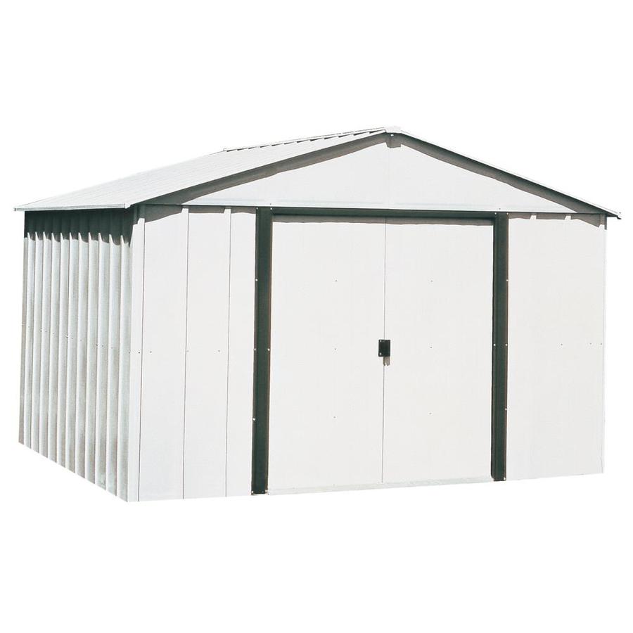Arrow Galvanized Steel Storage Shed (Common 10 ft x 8 ft; Interior Dimensions 9.85 ft x 7.5 ft)
