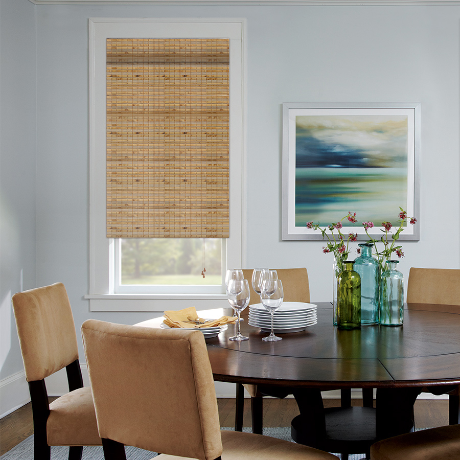 LEVOLOR Natural Bamboo Light Filtering Roman Shade (Actual 71.5in x