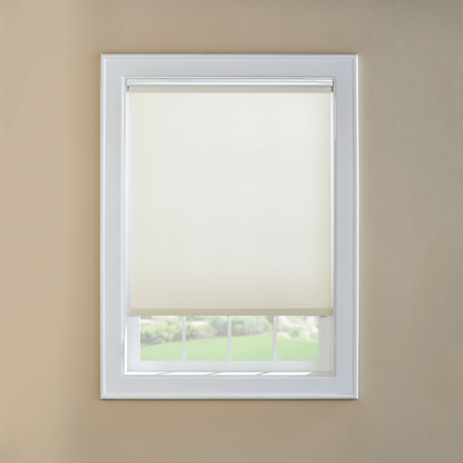 Custom Size Now by Levolor White Light Filtering Cordless Vinyl Roller Shade (Common 55 in; Actual 54.5 in x 72 in)
