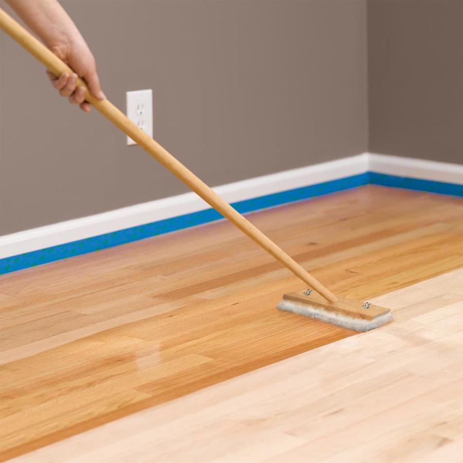 Minwax Polyurethane For Floors Satin Oil Based 1 Gallon In The Sealers Department At Lowes Minwax Polyurethane For Floors Satin