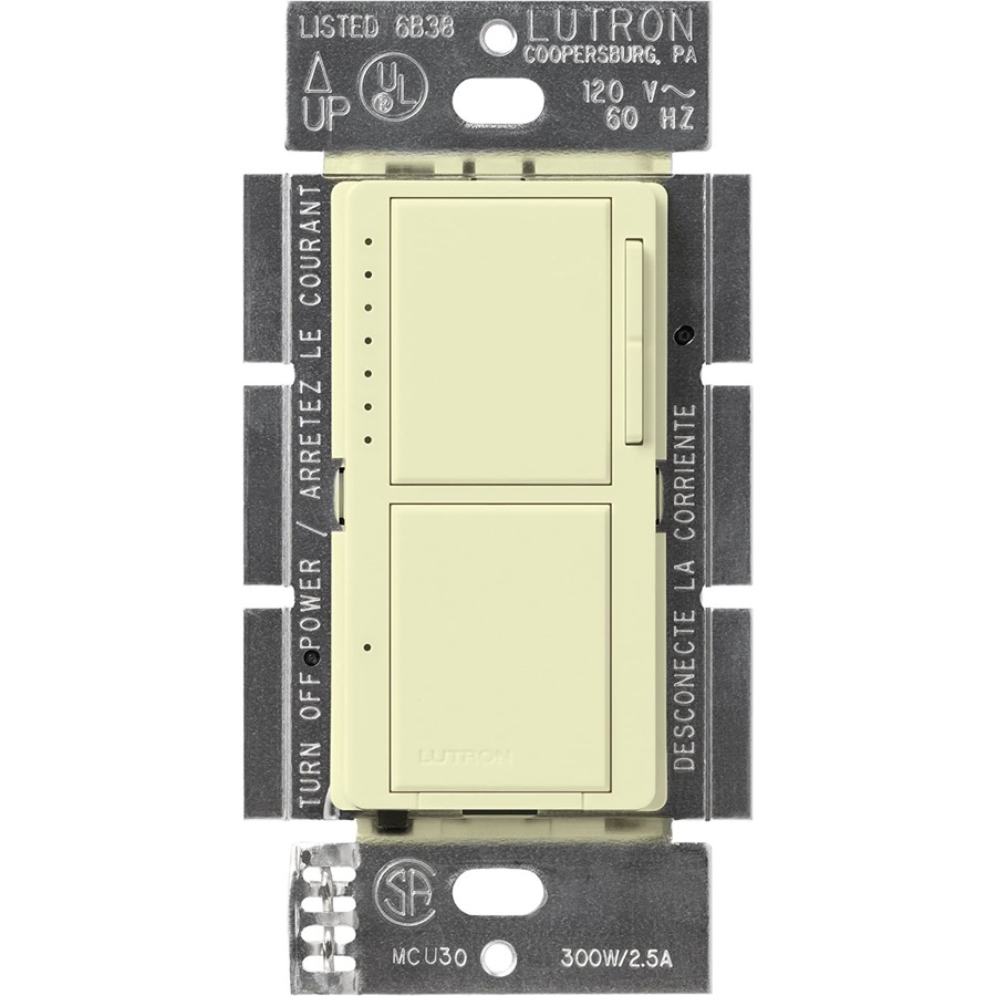 Lutron Maestro 2.5 Amp 300 Watt Almond Digital Dimmer