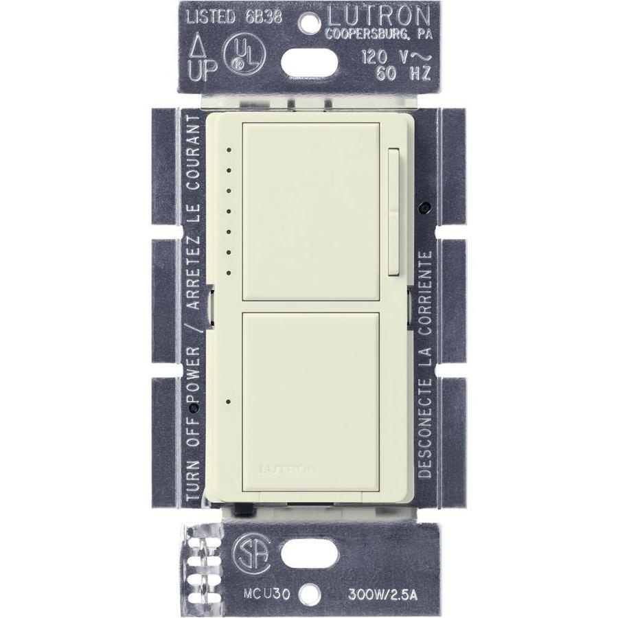 Lutron Maestro 1 Switch 300 Watt Single Pole Biscuit Indoor Touch Dimmer