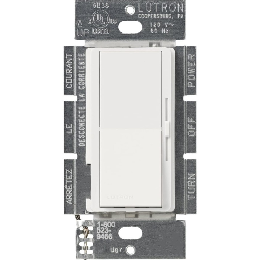 Lutron Diva 1 Switch 300 Watt 3 Way Single Pole Terracotta Indoor Slide Dimmer