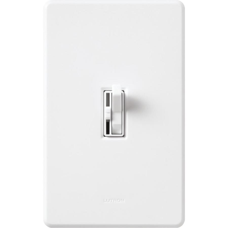 Lutron Ariadni/Toggler 1.5 Amp White Slide Dimmer