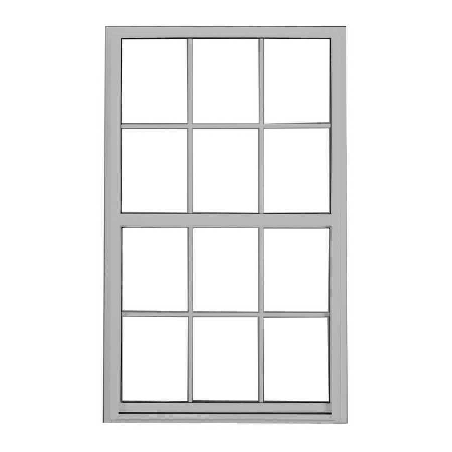 BetterBilt 3740 Series Aluminum Double Pane Single Hung Window (Fits Rough Opening 53 in x 38 in; Actual 53 in x 38 in)