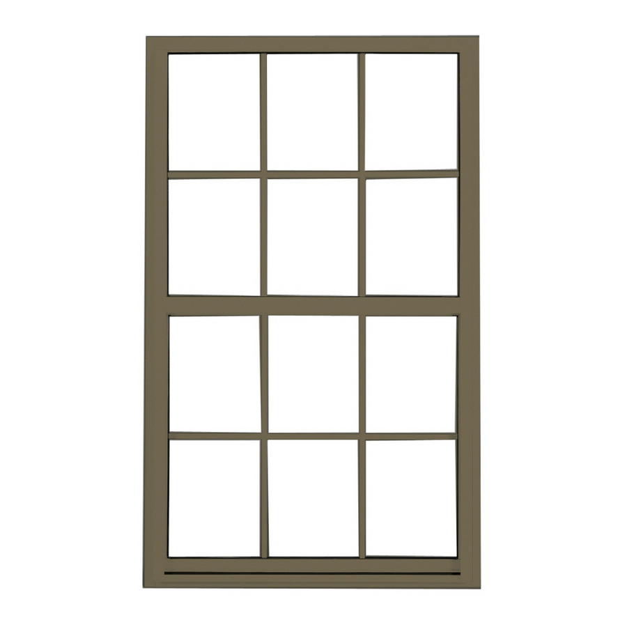 BetterBilt 3740 Series Aluminum Double Pane Single Hung Window (Fits Rough Opening 19 in x 38 in; Actual 19 in x 38 in)