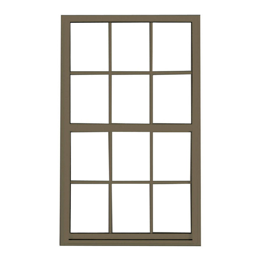 BetterBilt 3740 Series Aluminum Double Pane Single Hung Window (Fits Rough Opening 36 in x 52 in; Actual 35.25 in x 51.25 in)