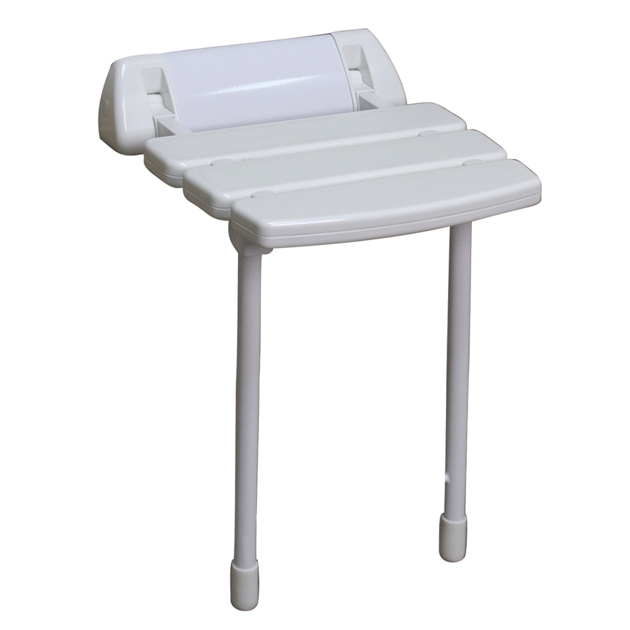 Barclay White Plastic Wall Mount Shower Seat