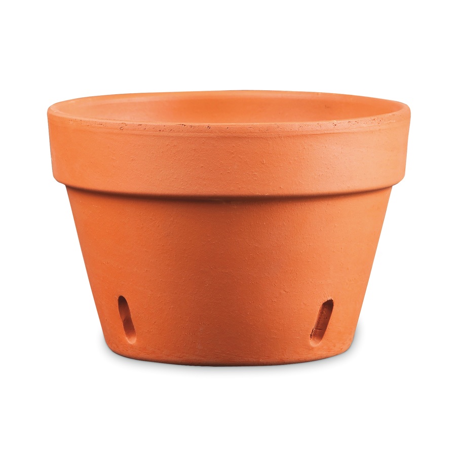 4 in H x 6 in W x 6.25 in D Terracotta Clay Outdoor Pot