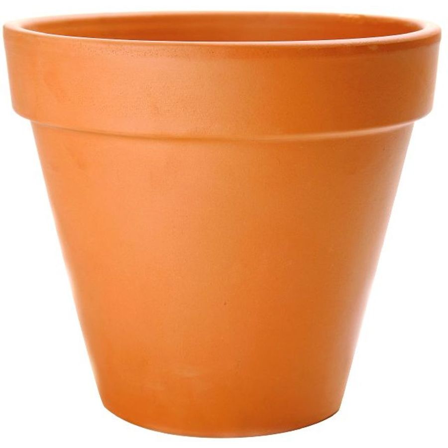 3 in H x 4 in W x 4 in D Terracotta Clay Outdoor Pot