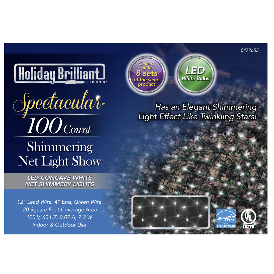 100 Count LED Micro Clear Christmas String Lights ENERGY STAR