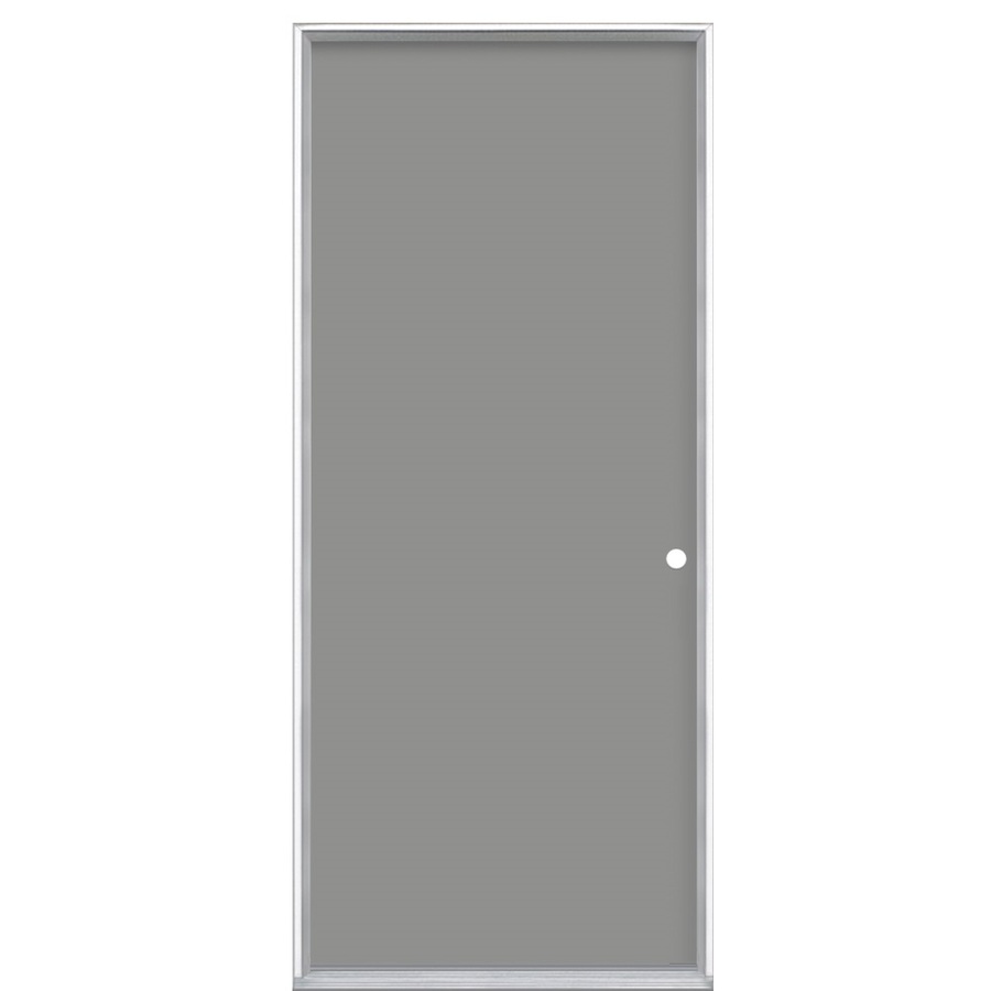 ProSteel Flush Prehung Inswing Steel Entry Door (Common 80 in; Actual 37.5 in x 81.5 in)