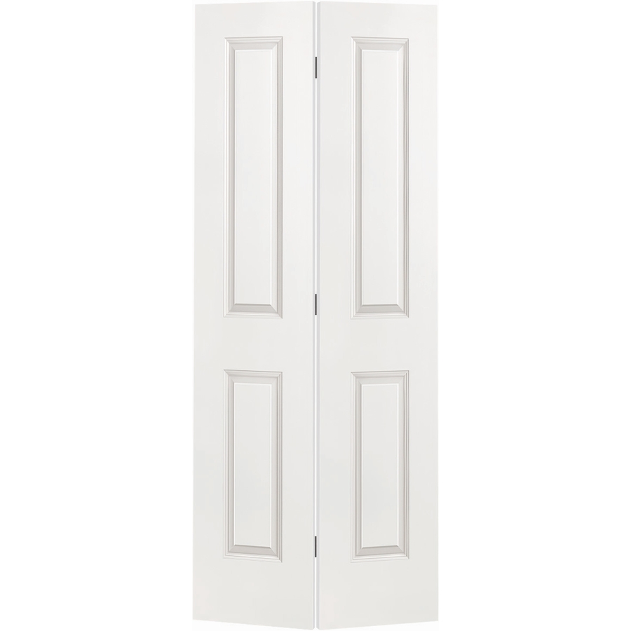 ReliaBilt Hollow Core 2 Panel Square Bi Fold Closet Interior Door (Common 36 in x 80 in; Actual 35.5 in x 79 in)