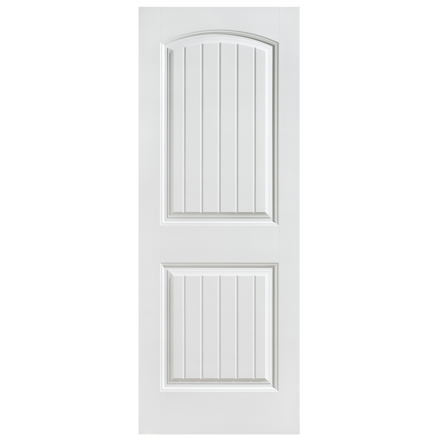 ReliaBilt 24 in x 80 in 2 Panel Round Top Plank Hollow Core Smooth Non Bored Interior Slab Door