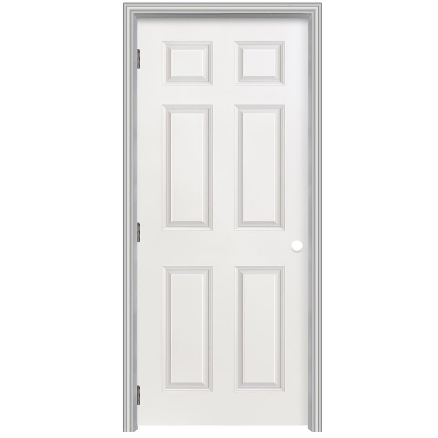 ReliaBilt 22 x 80 6 Panel Hollow Composite Right Hand Interior Single Prehung Door