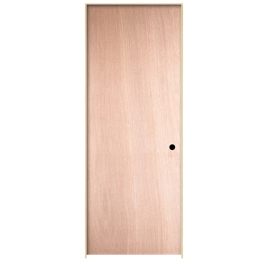 ReliaBilt Flush Hollow Core Lauan Left Hand Interior Single Prehung Door (Common 80 in x 32 in; Actual 81.75 in x 33.75 in)