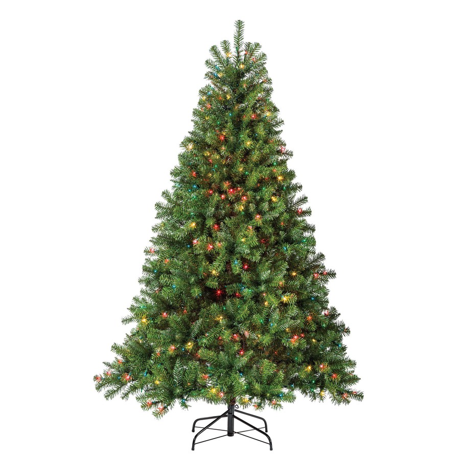 Holiday Living 6.5 ft Pine Pre Lit Artificial Christmas Tree with 500 Count Multicolor Lights
