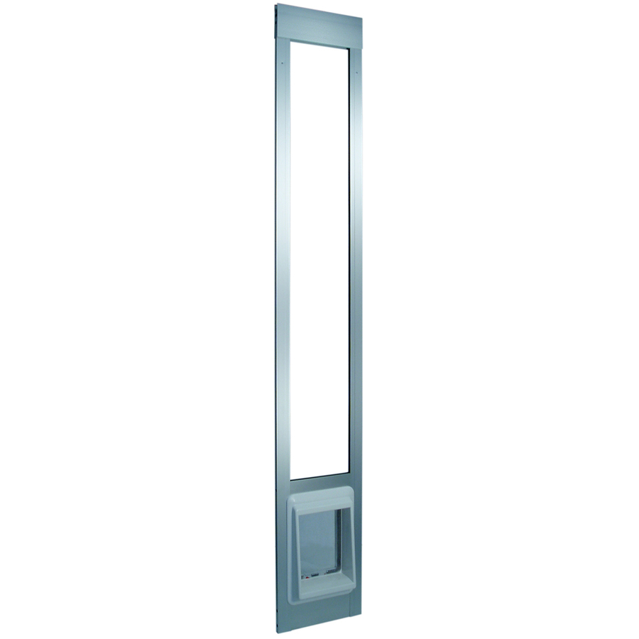 Small Silver Aluminum Sliding Pet Door