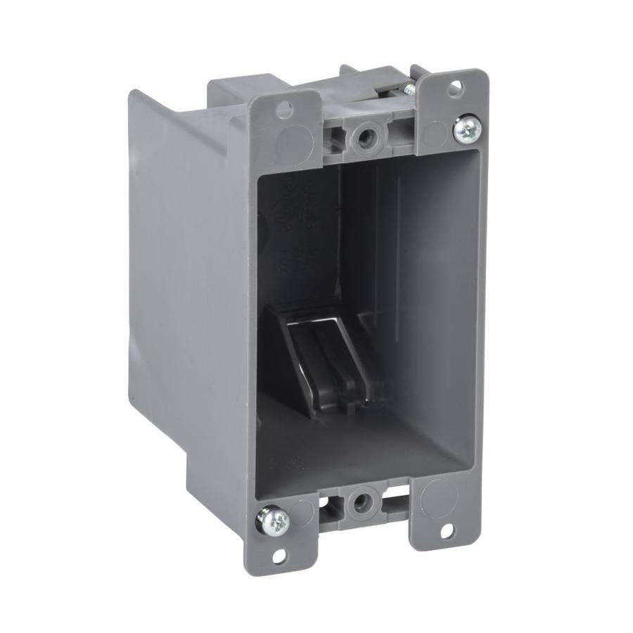 Gardner Bender 1-Gang 14 Cubic -in PVC Old Work Standard Switch/Outlet Wall Electrical Box in Gray | BOX-RS14