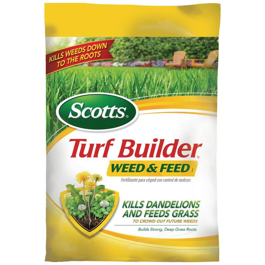 Scotts 5,000 sq ft Turf Builder Plus Weed and Feed All Season Weed and Feed Lawn Fertilizer (28 0 4)