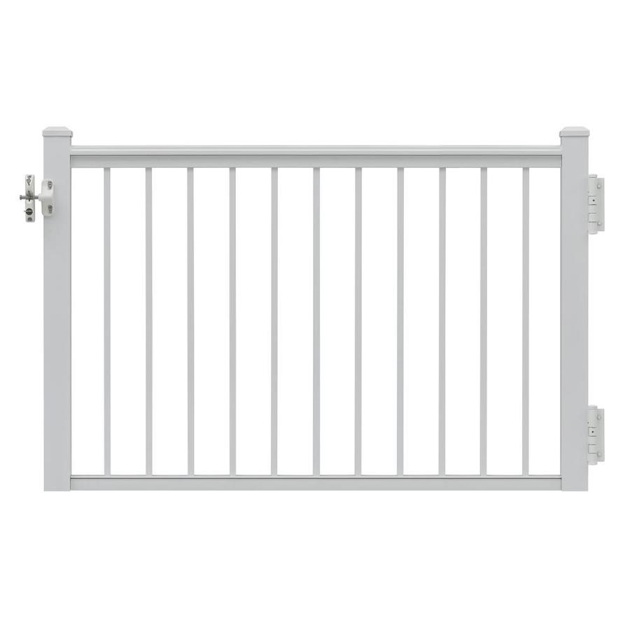 Gilpin Summit 47 in W x 45 in H Aluminum Porch Railing Gate