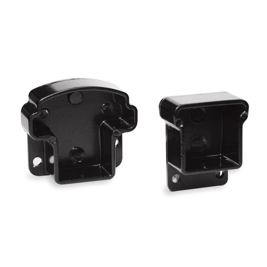 Gilpin 4 Piece Black Aluminum Porch Railing Mounting Bracket