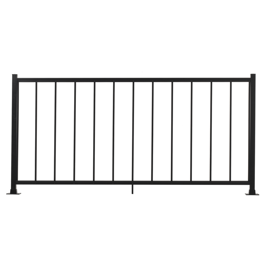 Gilpin 36 in x 72 in Black Aluminum Porch Rail