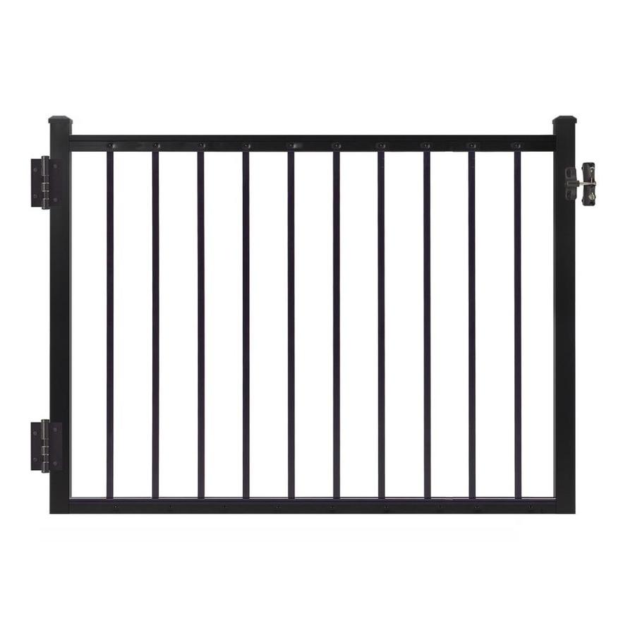 Gilpin 4 Piece Black Aluminum Porch Gate Hardware Kit