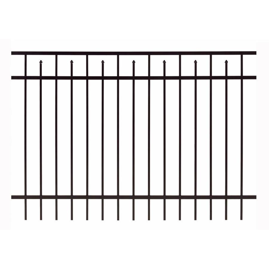 Gilpin Black Aluminum Fence Panel (Common 36 in x 72 in; Actual 36 in x 71.125 in)