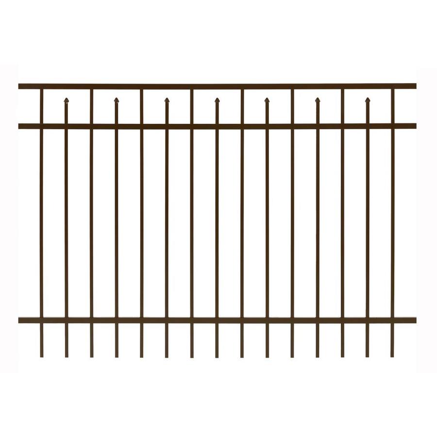 Gilpin Bronze Aluminum Fence Panel (Common 60 in x 72 in; Actual 60 in x 71.125 in)