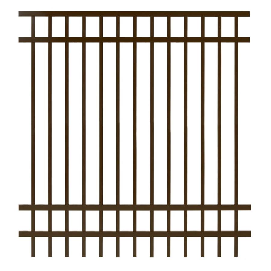 Gilpin Bronze Aluminum Fence Panel (Common 72 in x 72 in; Actual 72 in x 70.5 in)