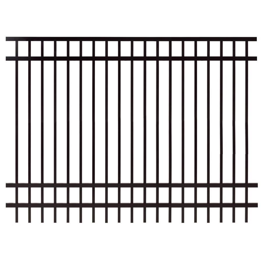 Gilpin Black Aluminum Fence Panel (Common 84 in x 96 in; Actual 84 in x 95.375 in)