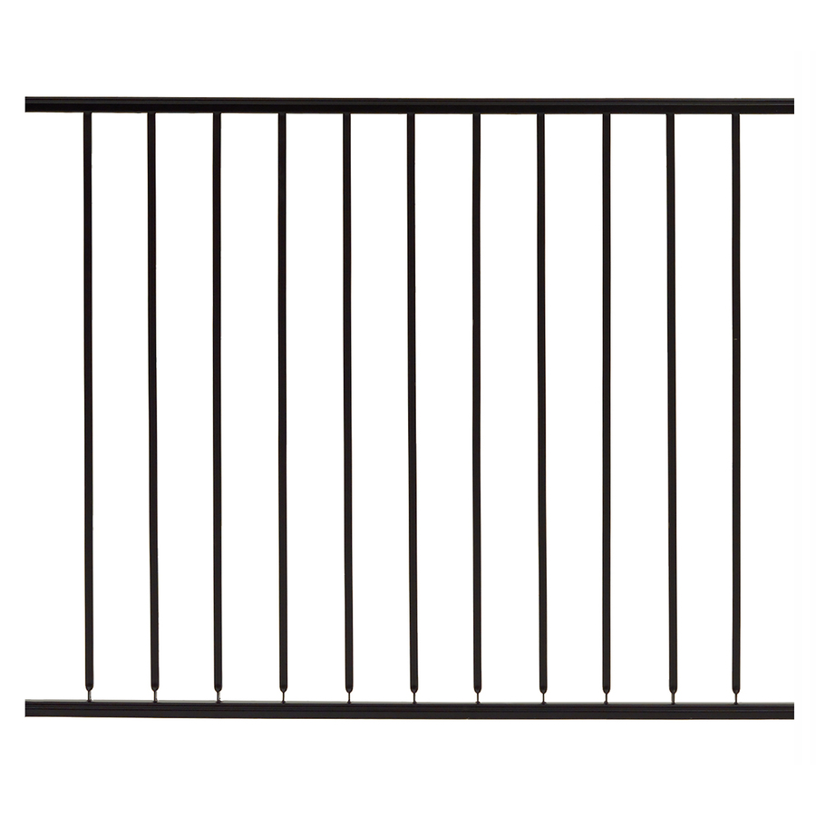 Gilpin Black Steel Fence Panel (Common 42 in x 48 in; Actual 38 in x 48 in)