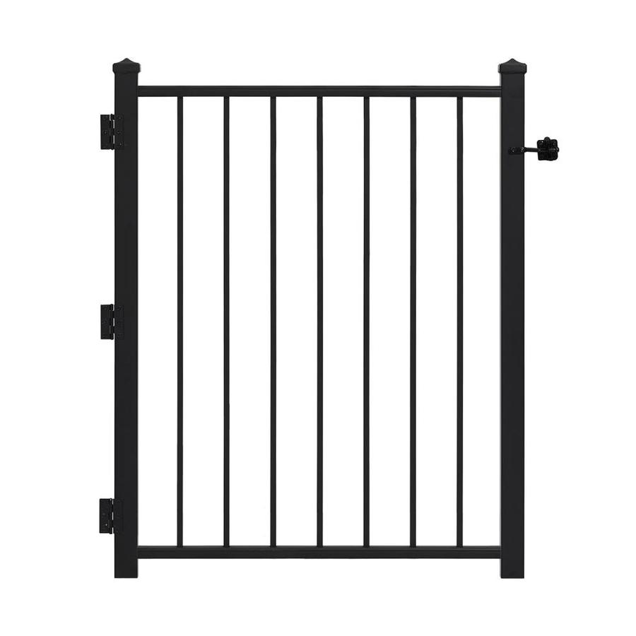 Gilpin Black Steel Fence Gate (Common 36 in x 36 in; Actual 32 in x 35 in)