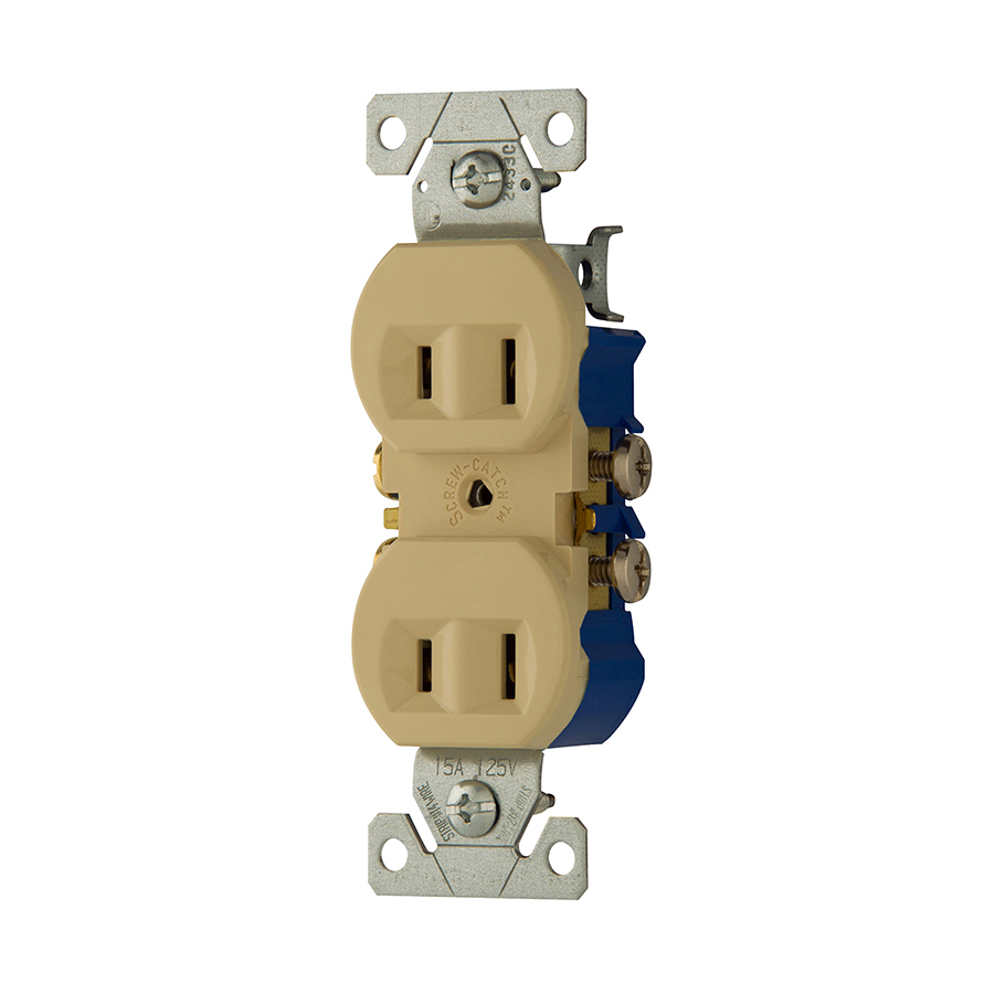 Cooper Wiring Devices 15 Amp Ivory Duplex Electrical Outlet